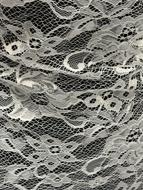 Ivory Raschel Lace - P222