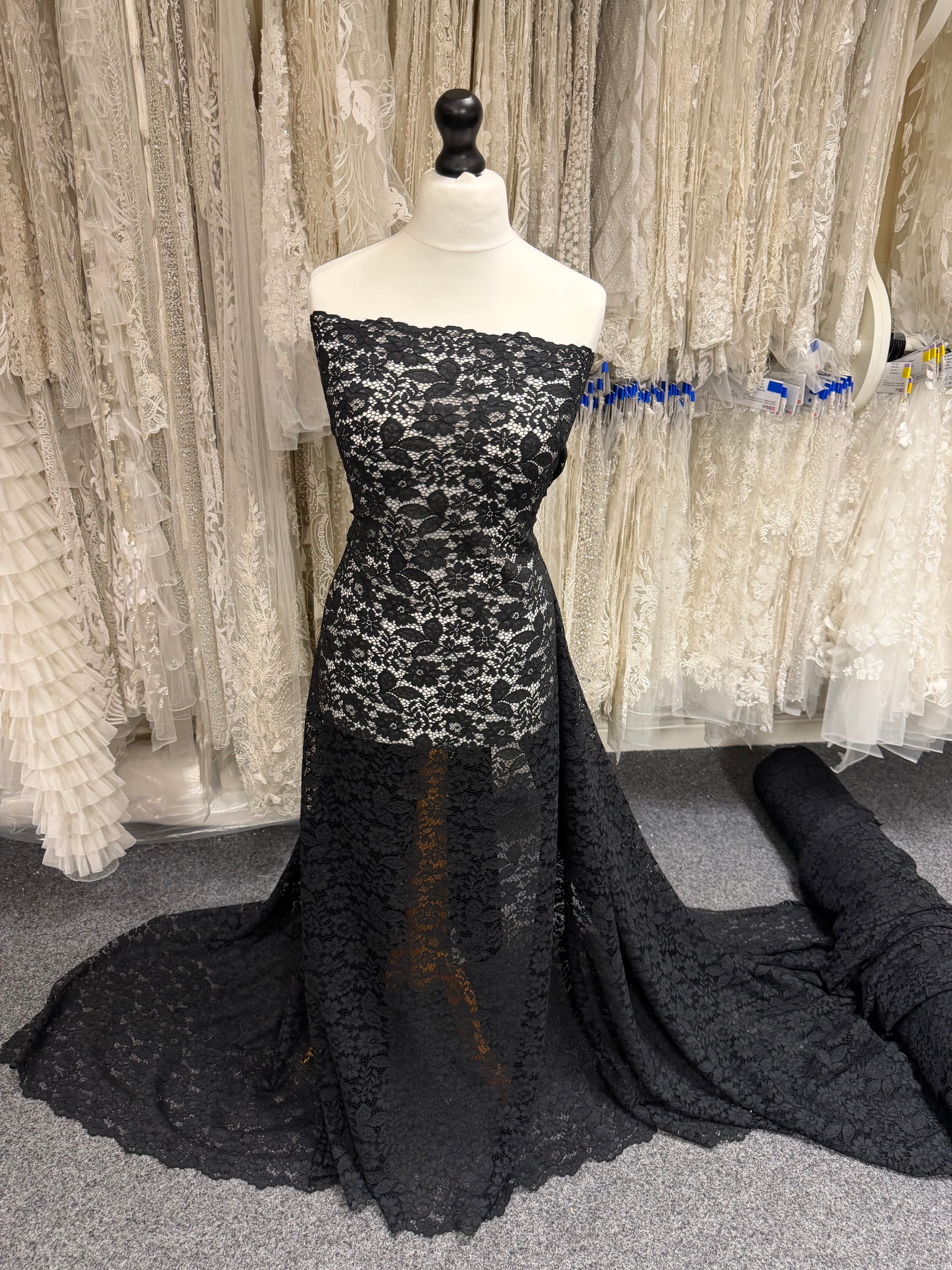 Black Corded Lace - Gothia