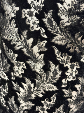 Black 3D Velvet Lace - EB3023