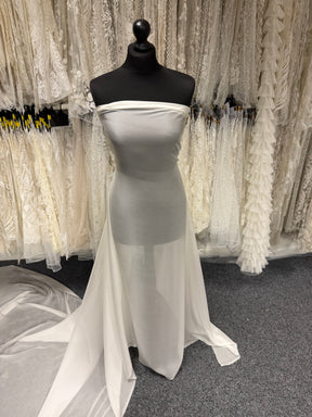 Pale Ivory Silk Chiffon - P787