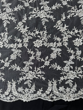 Ivory Embroidered Lace - P651