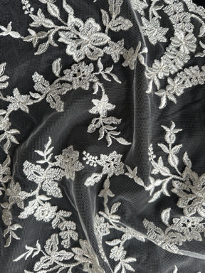 Ivory Embroidered Lace - P651