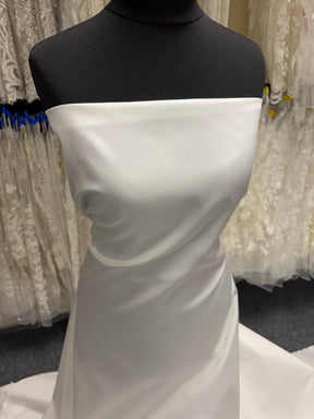 Pale Ivory Silk Blend Mikado - P596