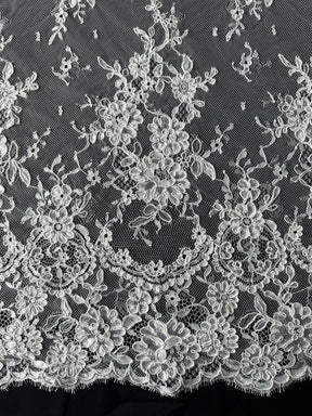 Pale Ivory Corded Lace - Eloise
