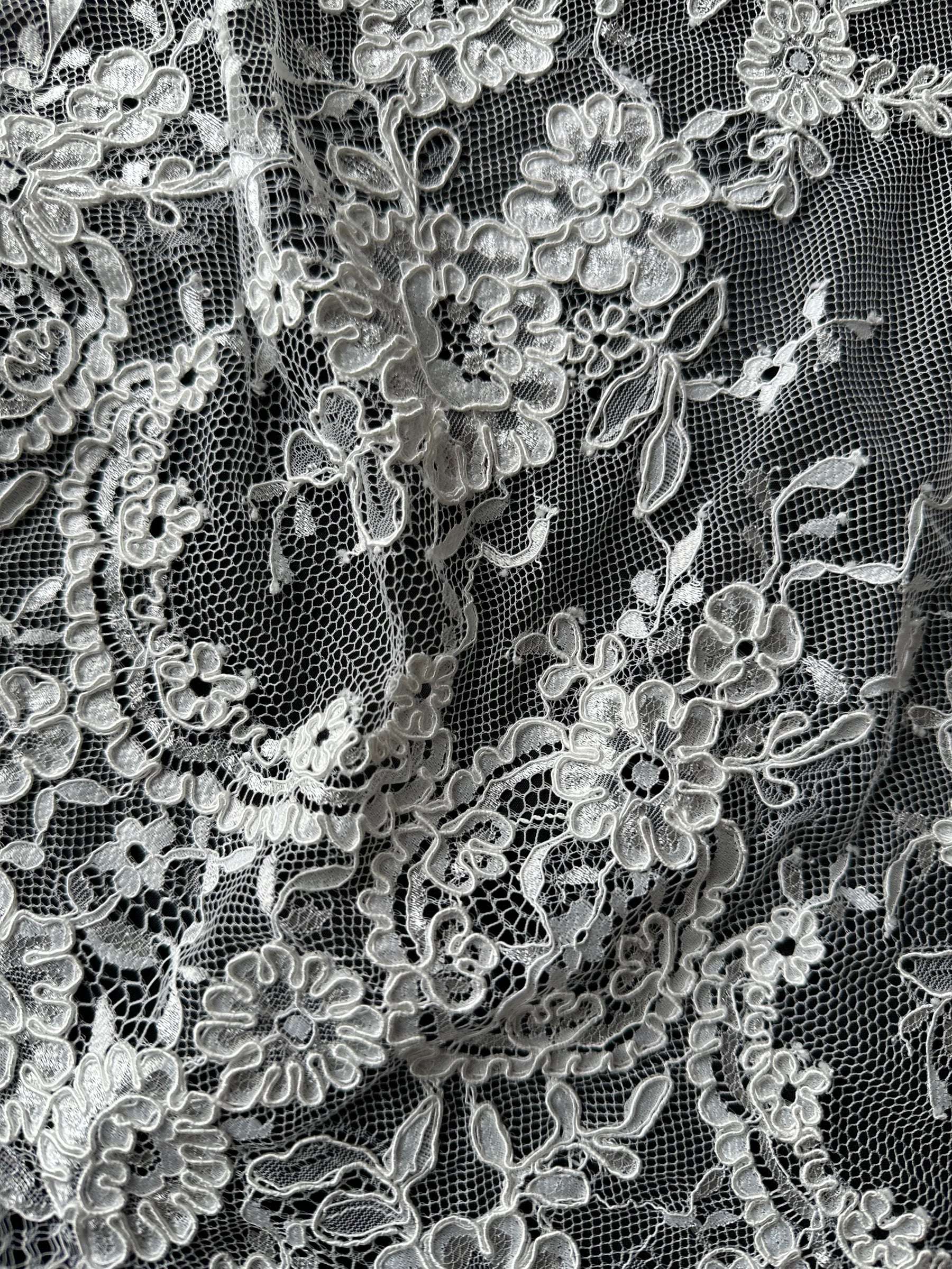 Pale Ivory Corded Lace - Eloise