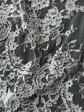 Pale Ivory Corded Lace - Eloise