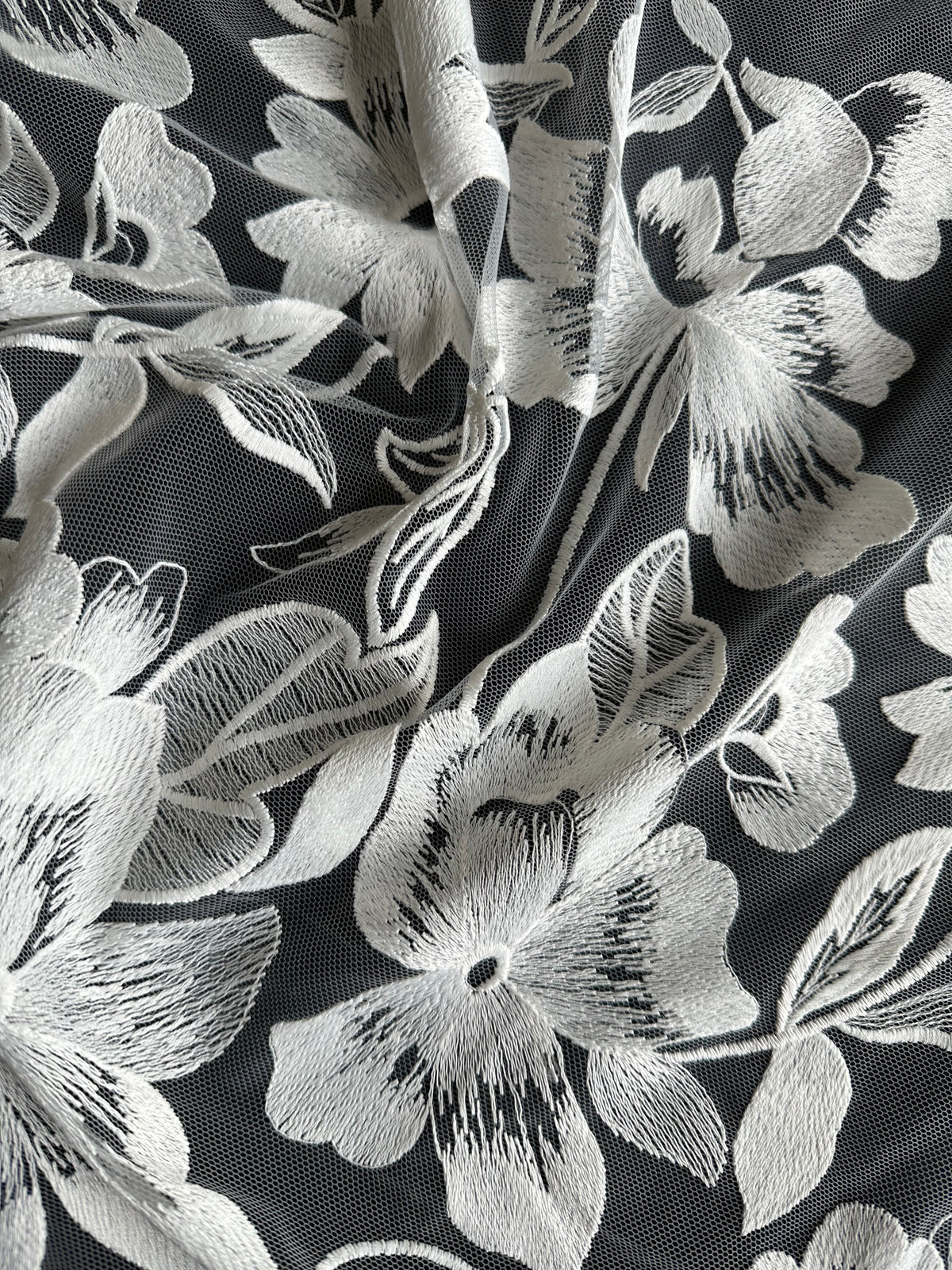 Ivory Embroidered Lace - EB5049