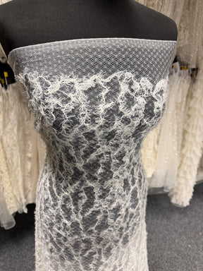 Ivory Embroidered Lace - P407