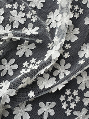 Ivory Embroidered Lace - EB5046