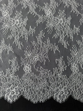 White Raschel Lace - P223
