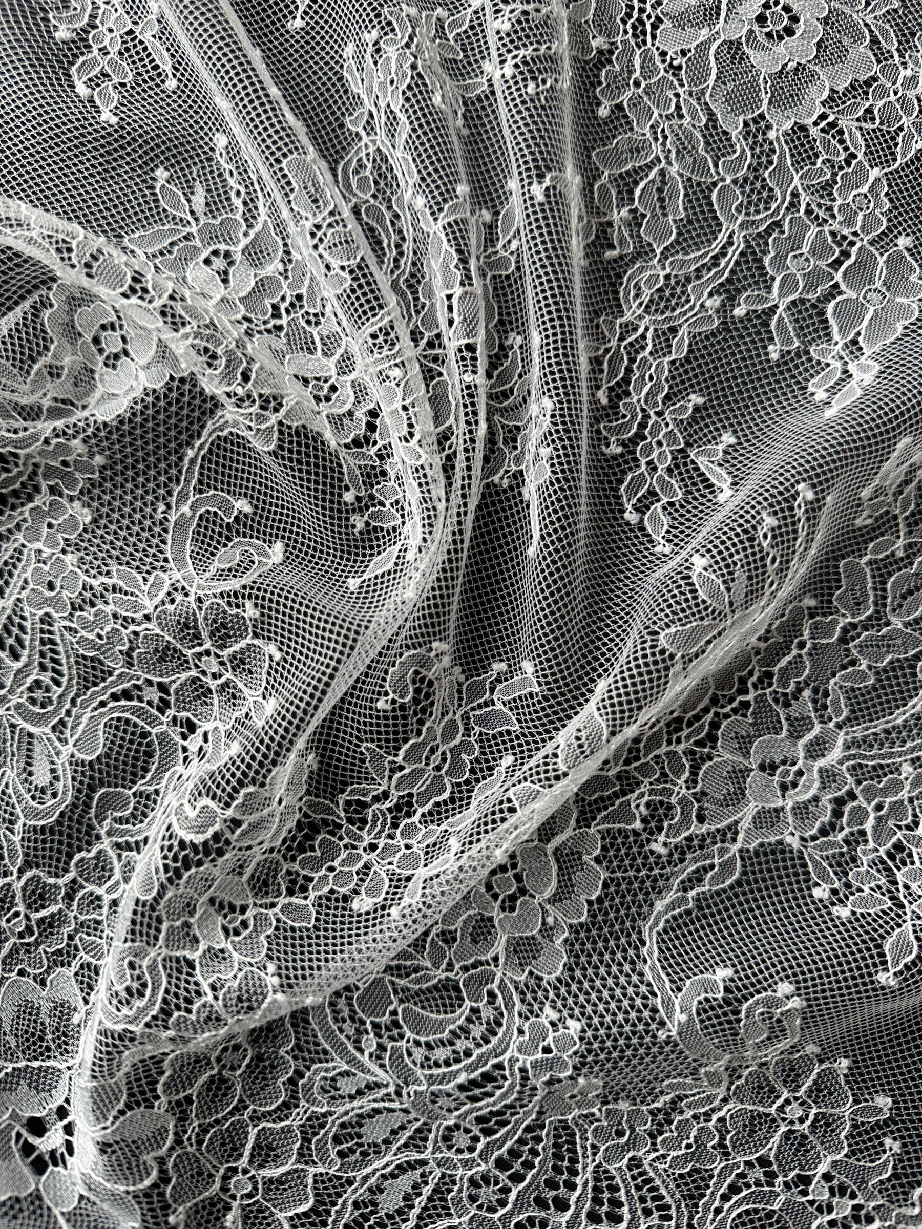 White Raschel Lace - P223