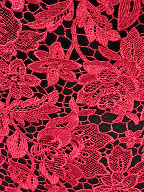 Light Wine Guipure Lace - LB2013