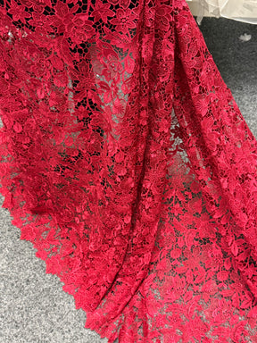 Light Wine Guipure Lace - LB2013