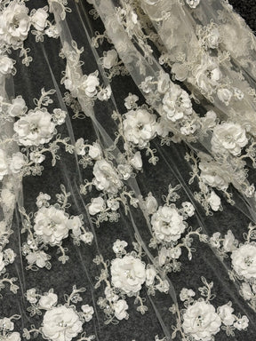 Ivory 3D Lace - P588
