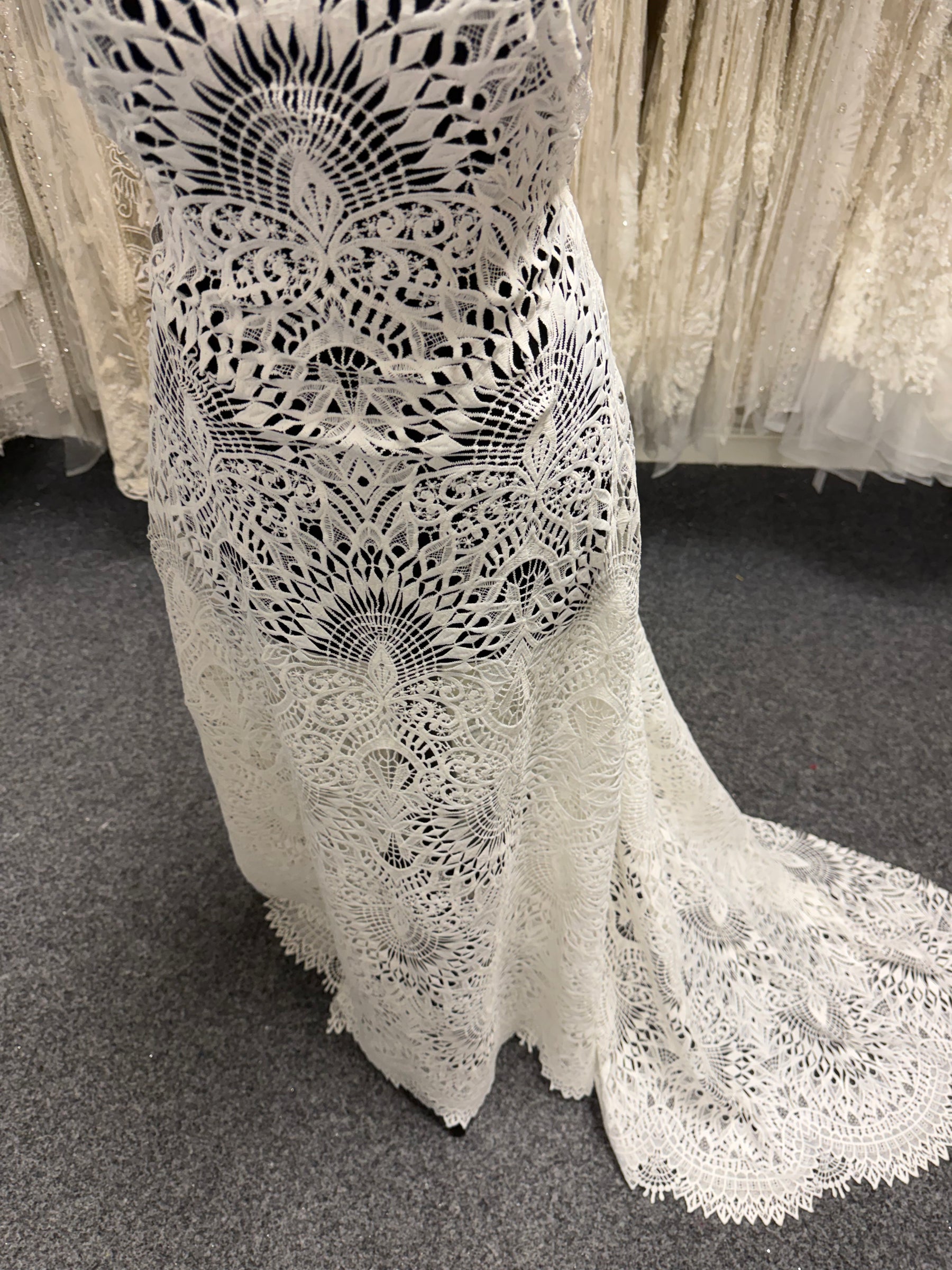 Ivory Lace with Recycled Polyester - LB2014