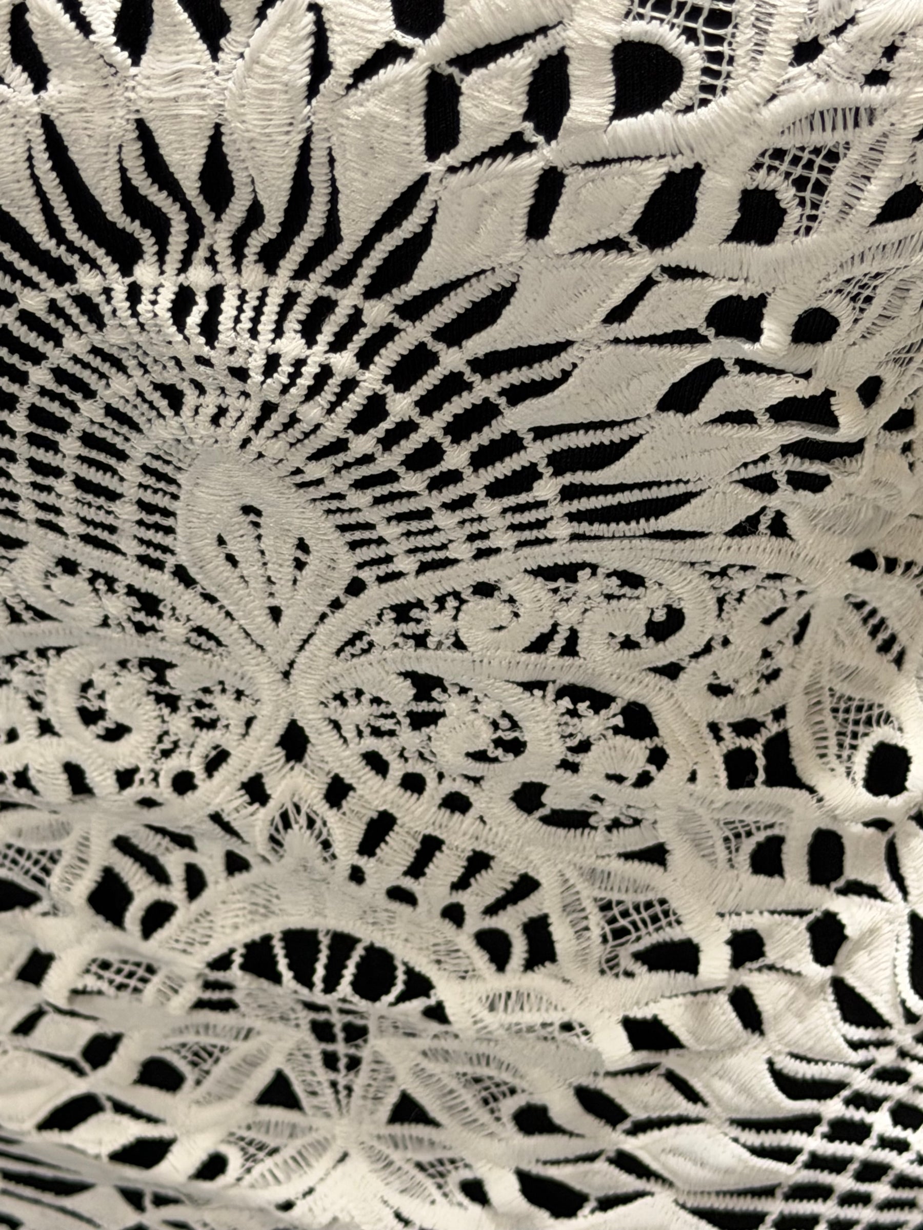 Ivory Lace with Recycled Polyester - LB2014