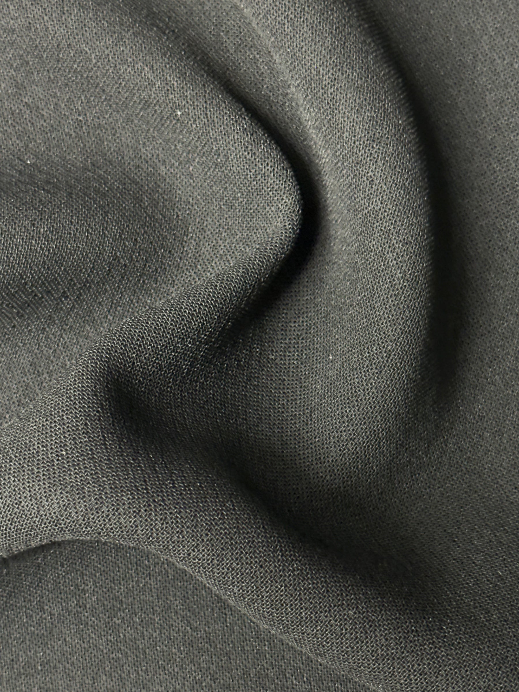 Black Polyester Double Crepe - Lesson