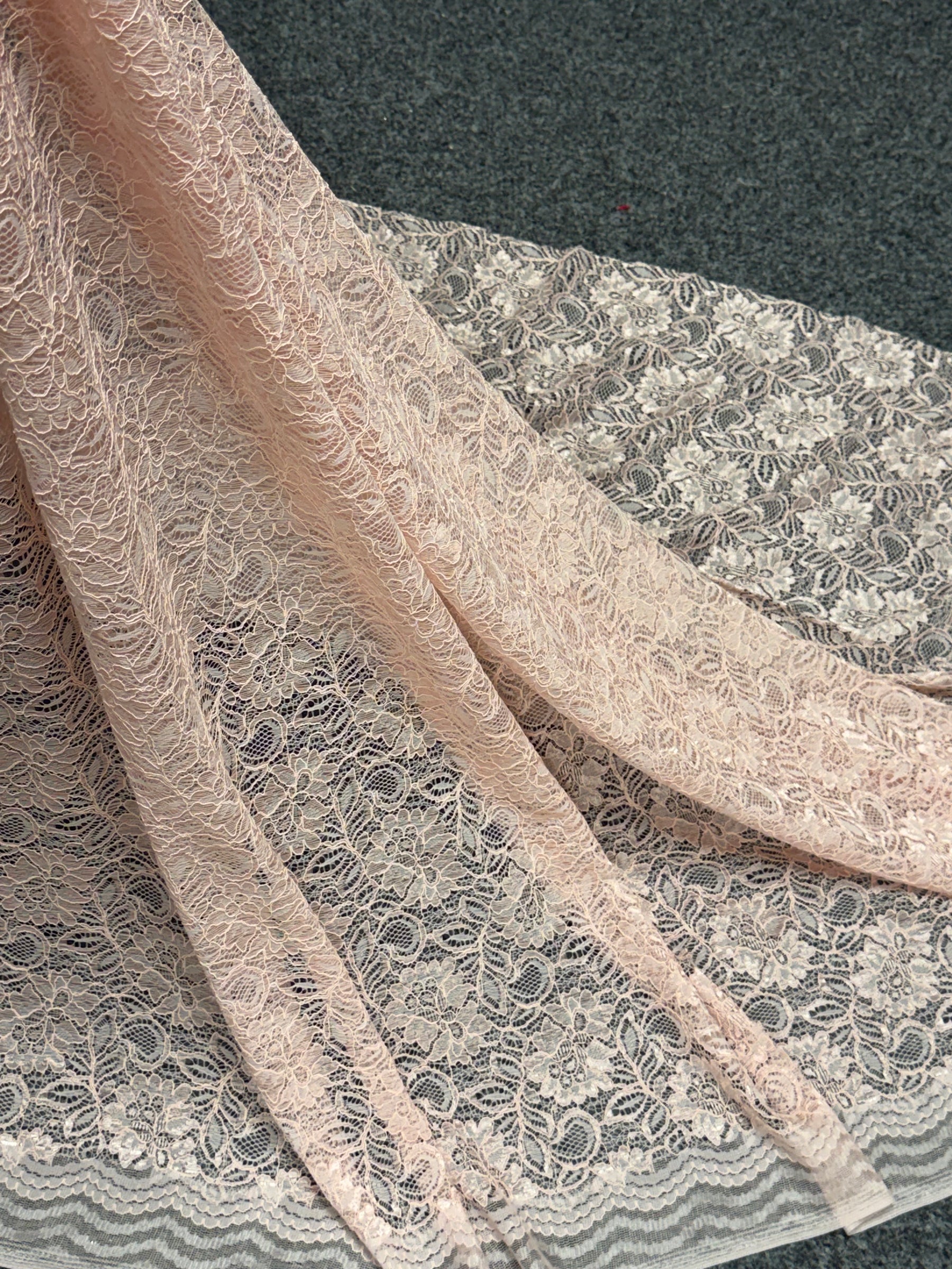 Pearl Blush Corded Lace - Tocca
