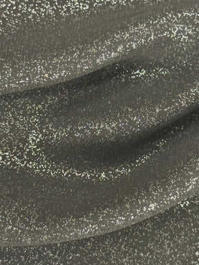 Silver on Black Foil Chiffon - Talisman