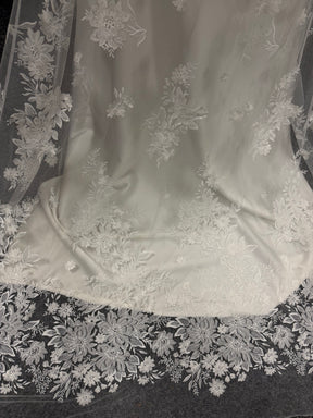 Ivory Sequin Embroidery Lace - EB3041