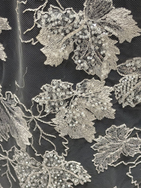 Ivory Sequin Embroidered Lace - EB1102