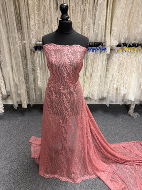 Pink Sequin Lace - EB3051