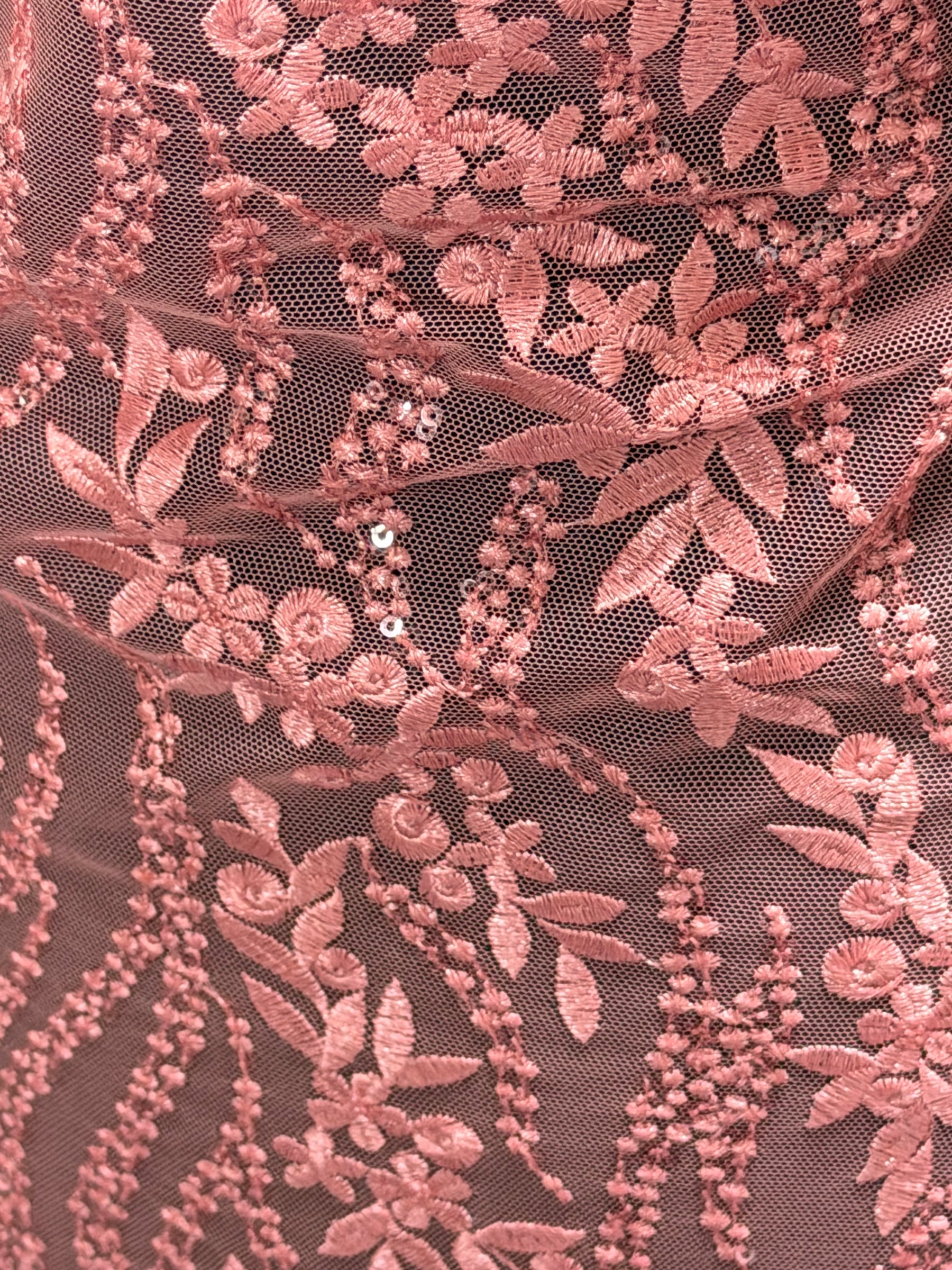 Pink Sequin Lace - EB3051