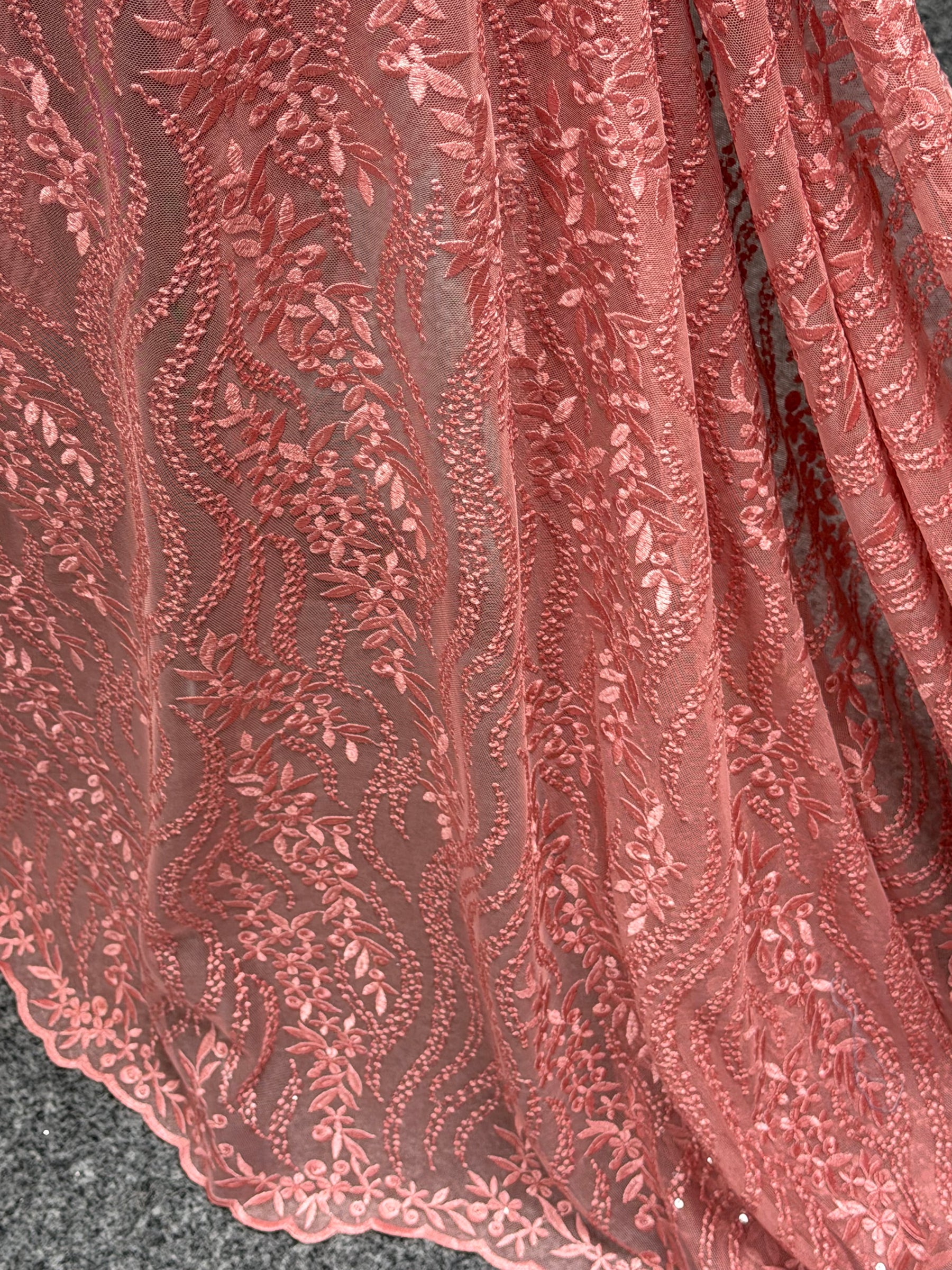 Pink Sequin Lace - EB3051