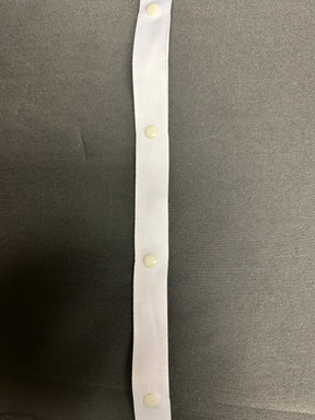 White 100mm Spaced Popper Tape - A83