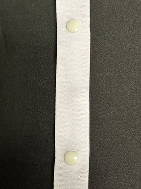 White 100mm Spaced Popper Tape - A83