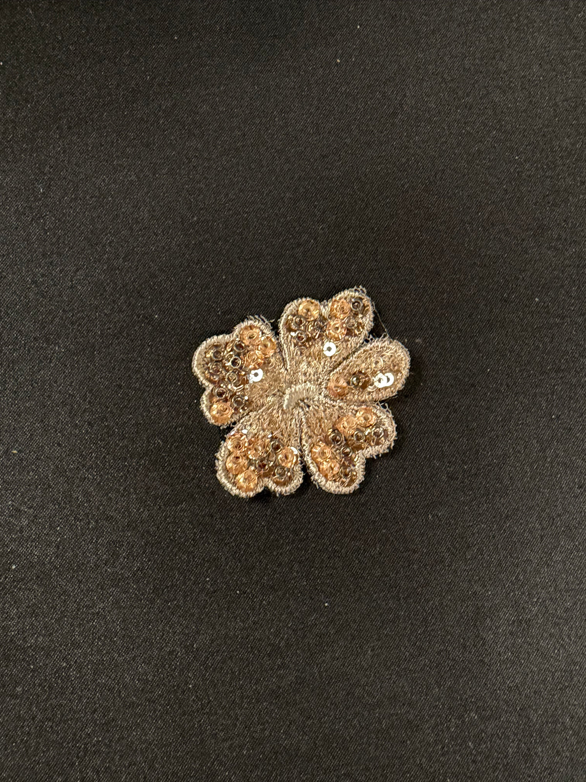Dark Grey/Dusky Rose Beaded Motif - MT3005