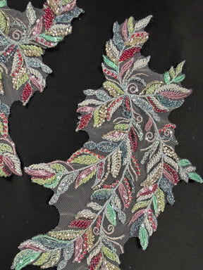Multi Coloured Beaded Motif - MT4016