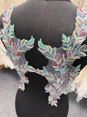 Multi Coloured Beaded Motif - MT4016