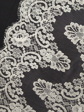 Pale Ivory Chantilly Lace Trim - Natasha