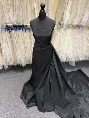 Black Polyester Taffeta - P599