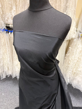Black Polyester Taffeta - P599