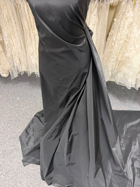 Black Polyester Taffeta - P599