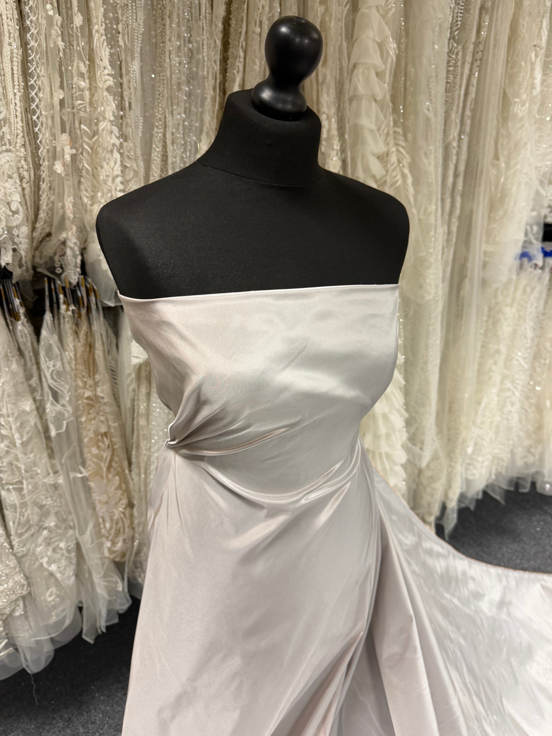 Antique Rose/Blue Polyester Taffeta - P600
