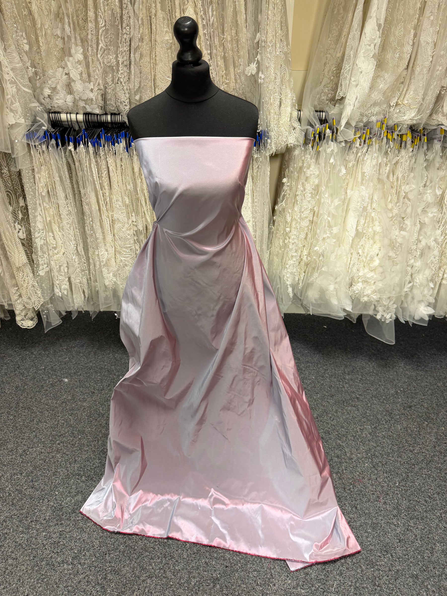 Red/Sky Polyester Taffeta - P600