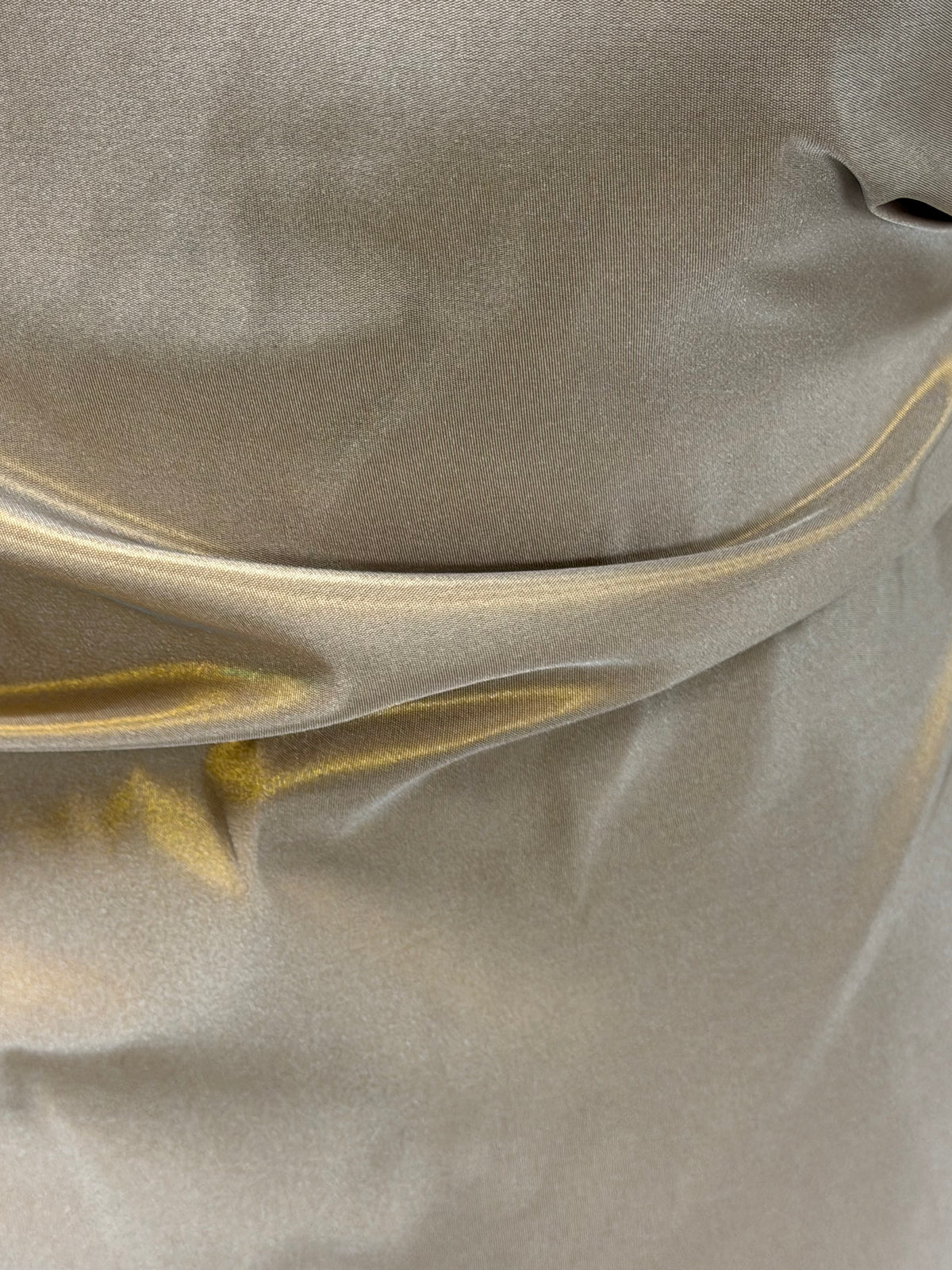 Chocolate/Gold Polyester Taffeta - P600