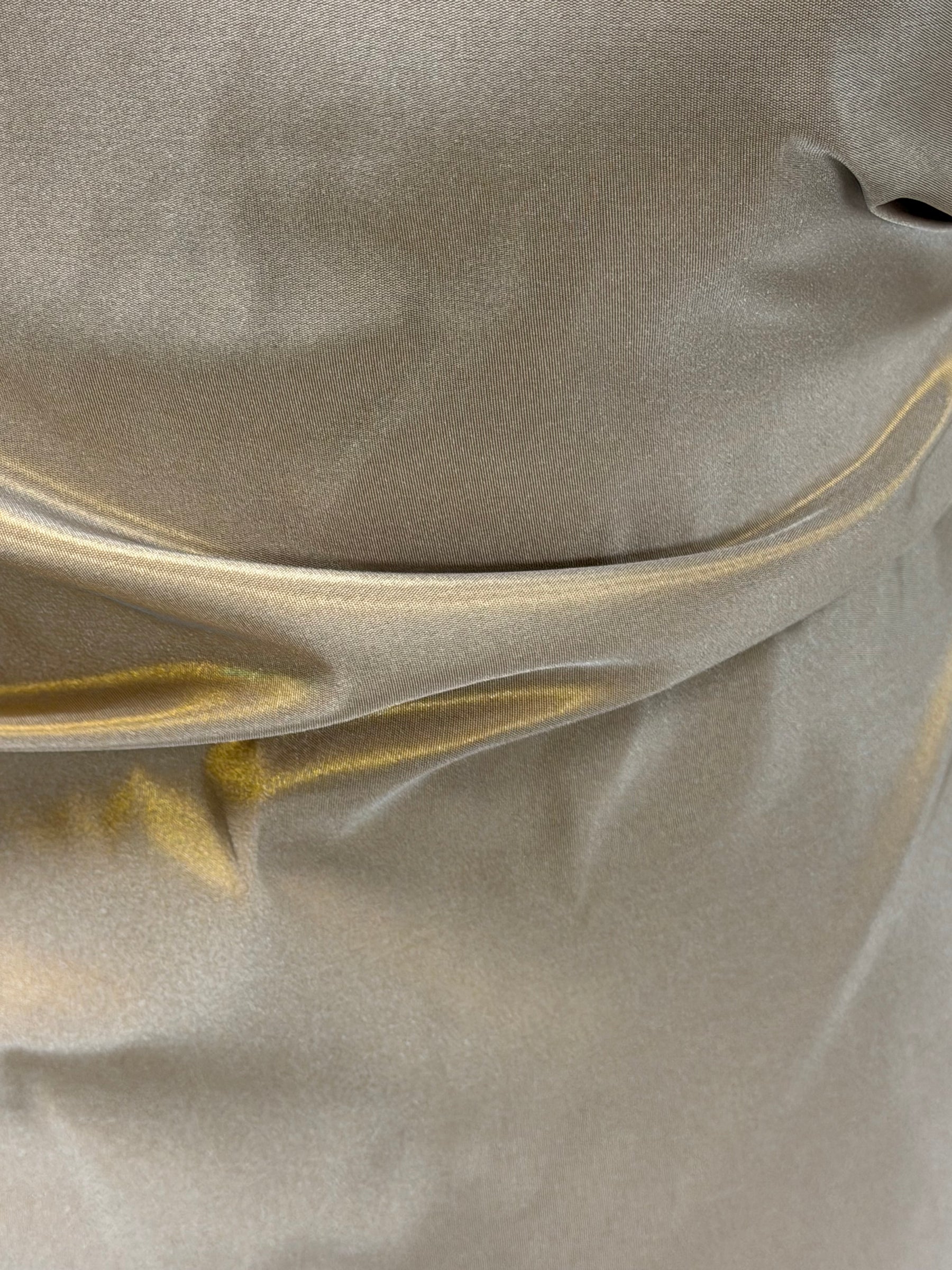 Chocolate/Gold Polyester Taffeta - P600