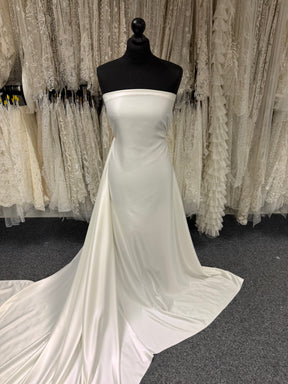 Ivory Polyester Satin Backed Crepe - P60