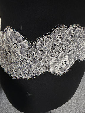 Ivory Raschel Lace Trim - T645