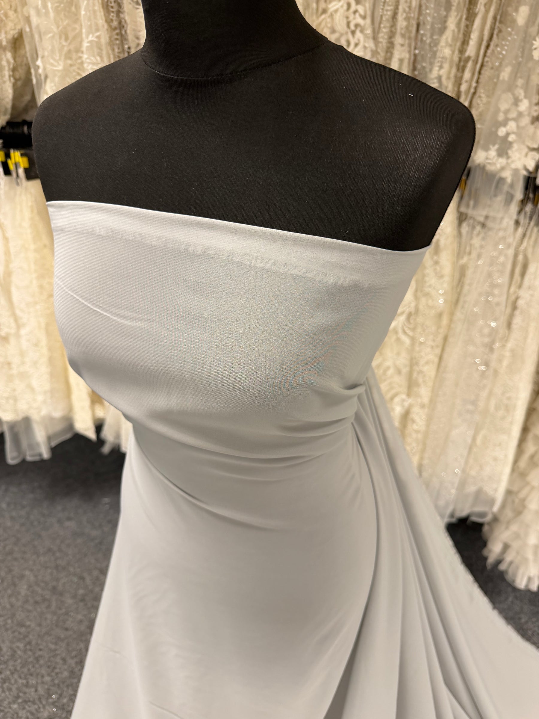 Silver Polyester Chiffon - Benevolence
