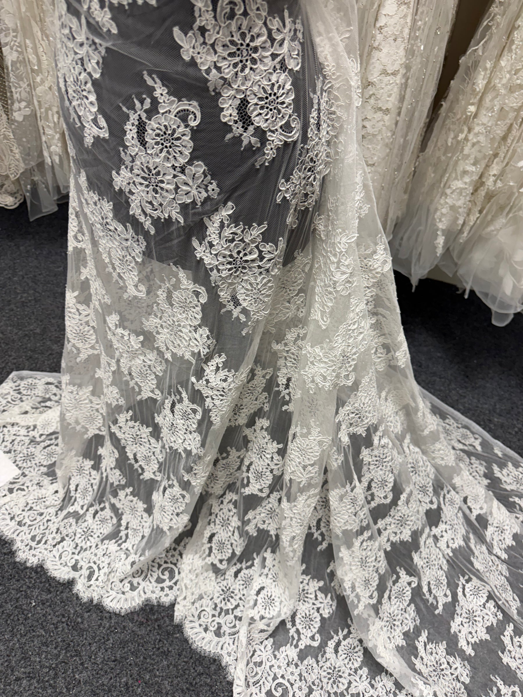 Ivory Corded Lace - P655