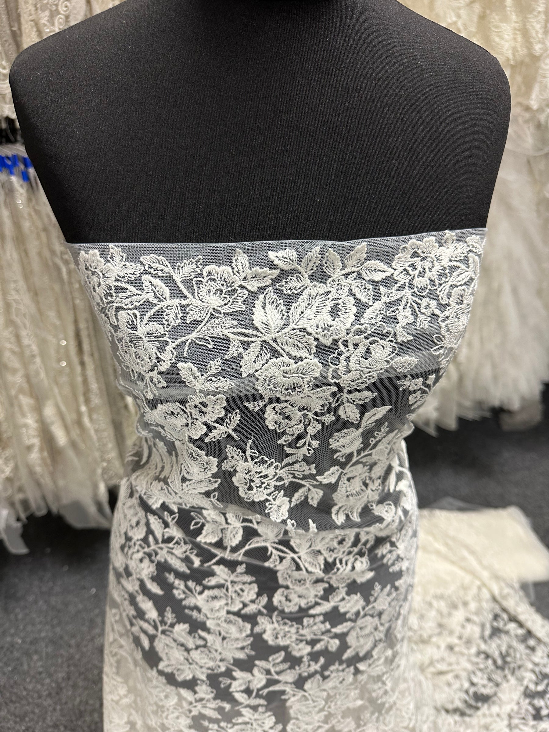 Ivory Embroidered Lace - EB5045