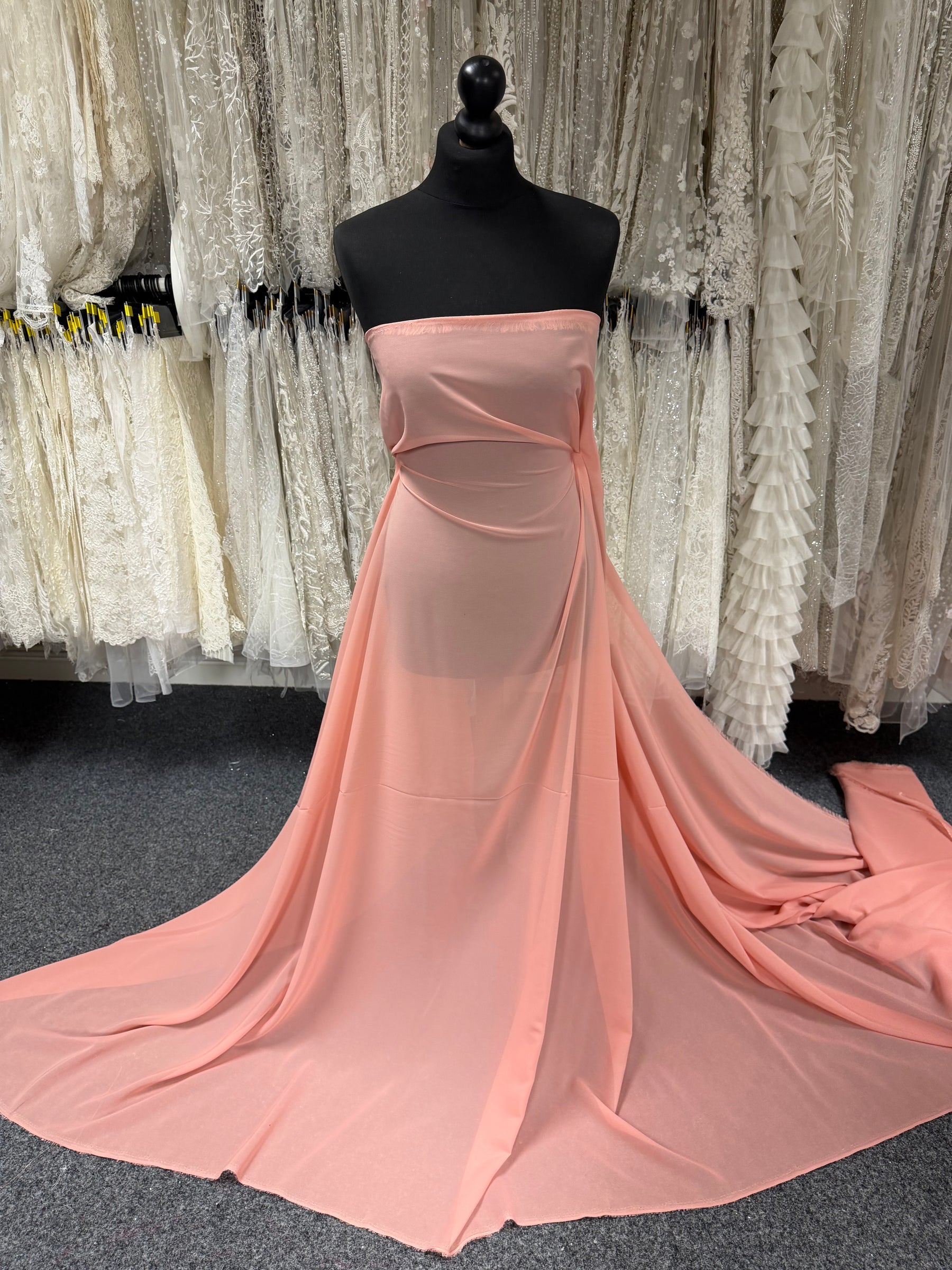 Antique Rose Polyester Chiffon - Benevolence