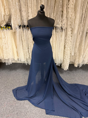 Navy Polyester Chiffon - Benevolence