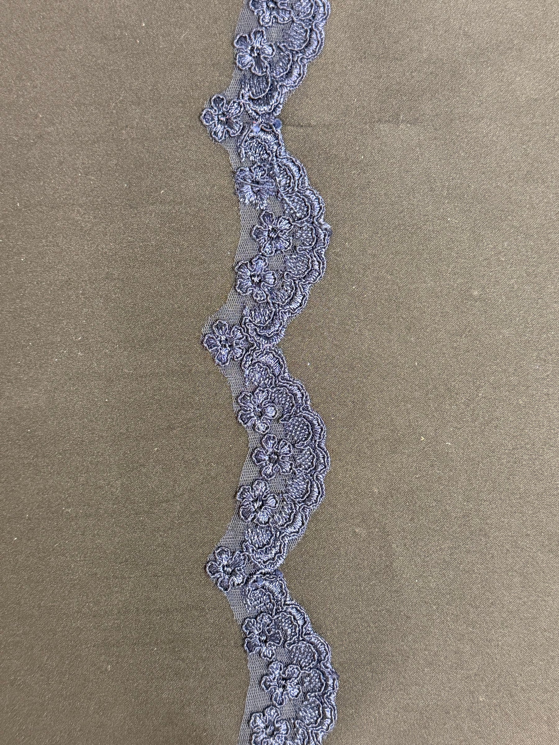 Navy Corded Edging - T782