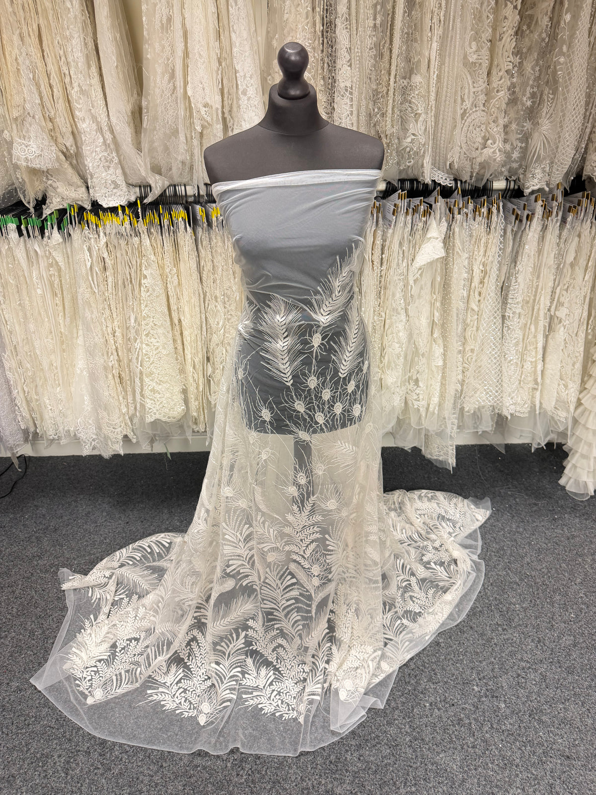 Ivory Sequin Embroidery Lace - EB3025
